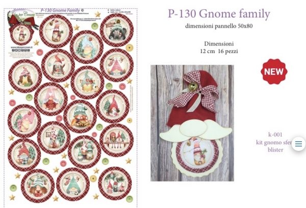 P 130 Gnome Family Idee per Creare Linea Merceria Creativa - Macchine per Cucire Store