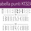 Necchi K132A tabella punti - Macchine per Cucire Store